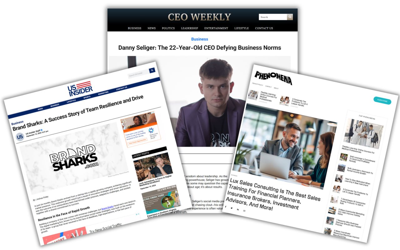 Examples of $49 client placements across Wall Street Times, US Insider, and CEO Weekly