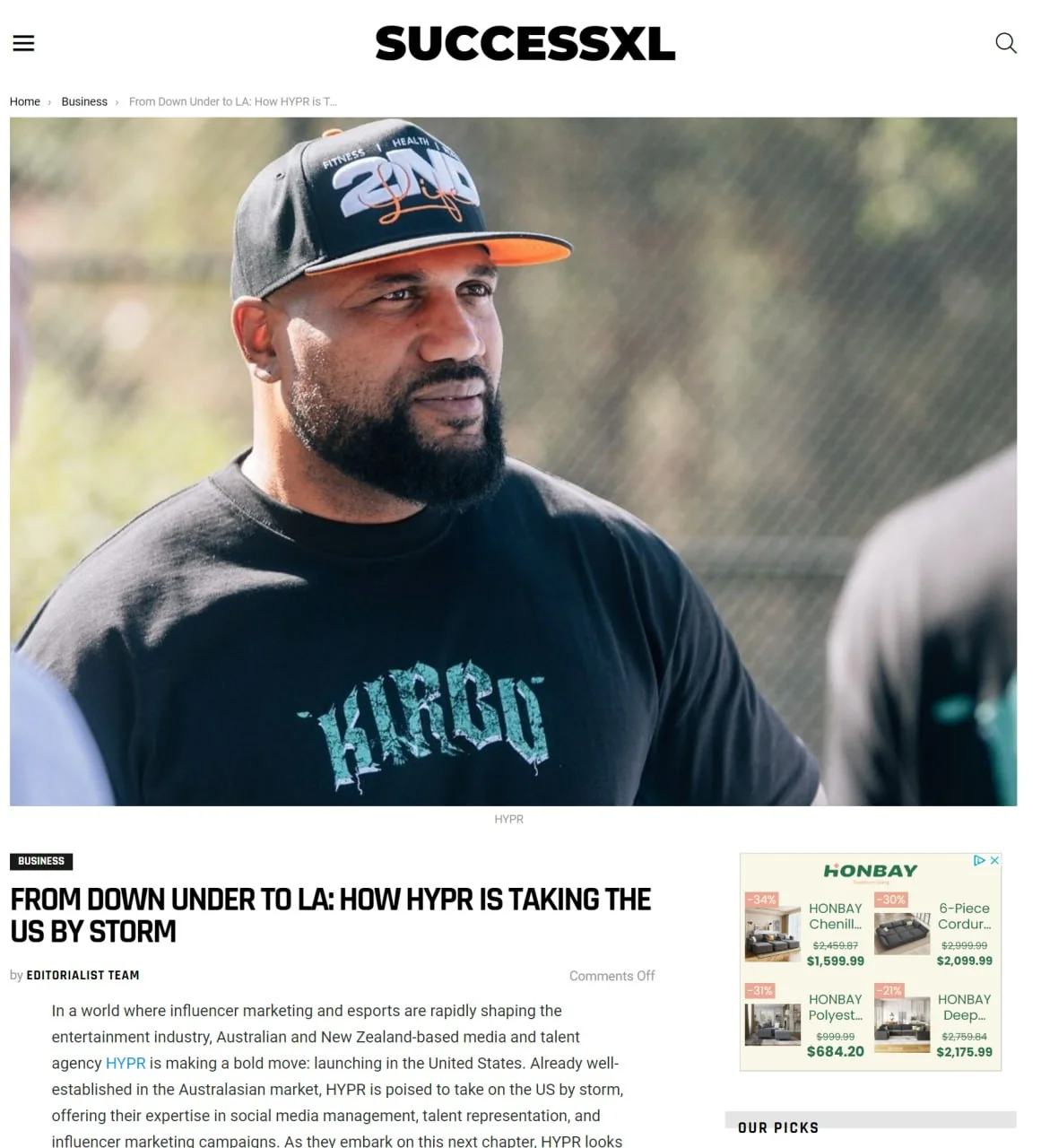 HYPR feature published on SUCCESSXL