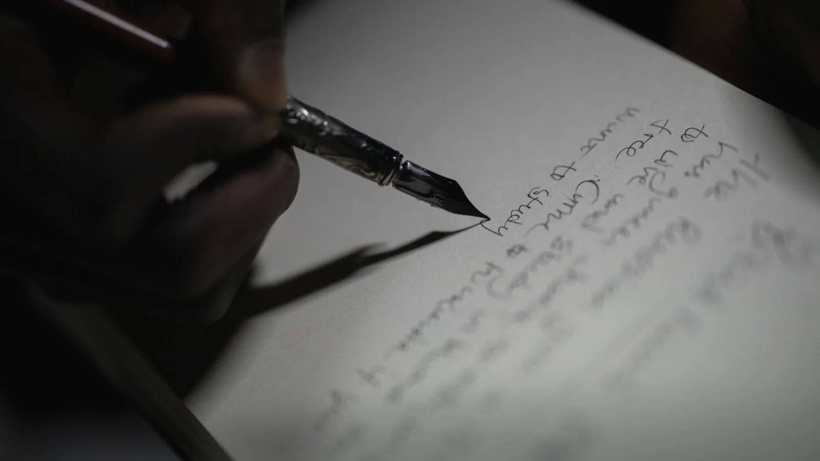 Hand drafting a personalized note with a fountain pen, the kind of attention each pitch deserves
