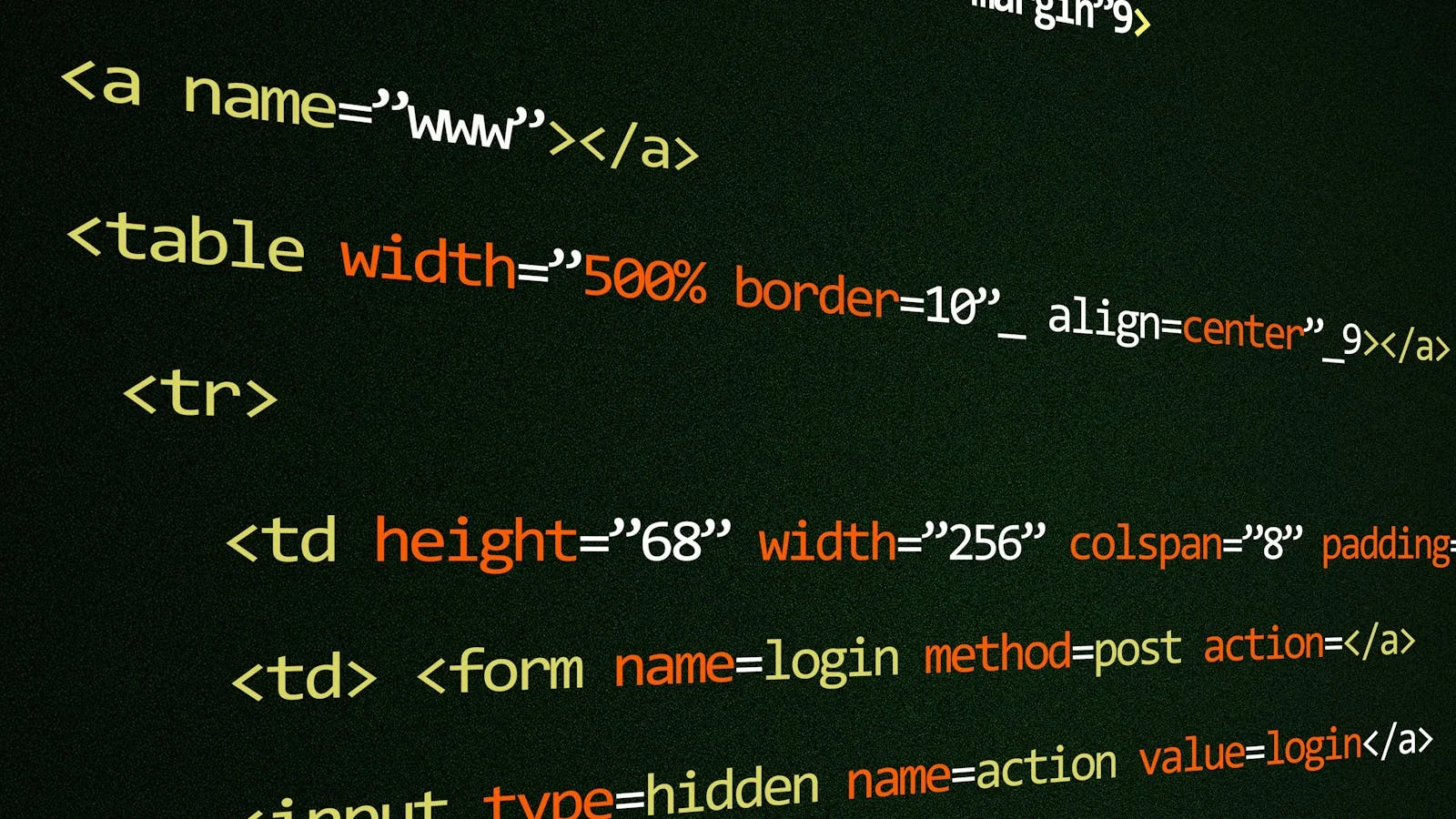 HTML code displayed on screen showing structured markup AI engines parse before deciding which brand to cite