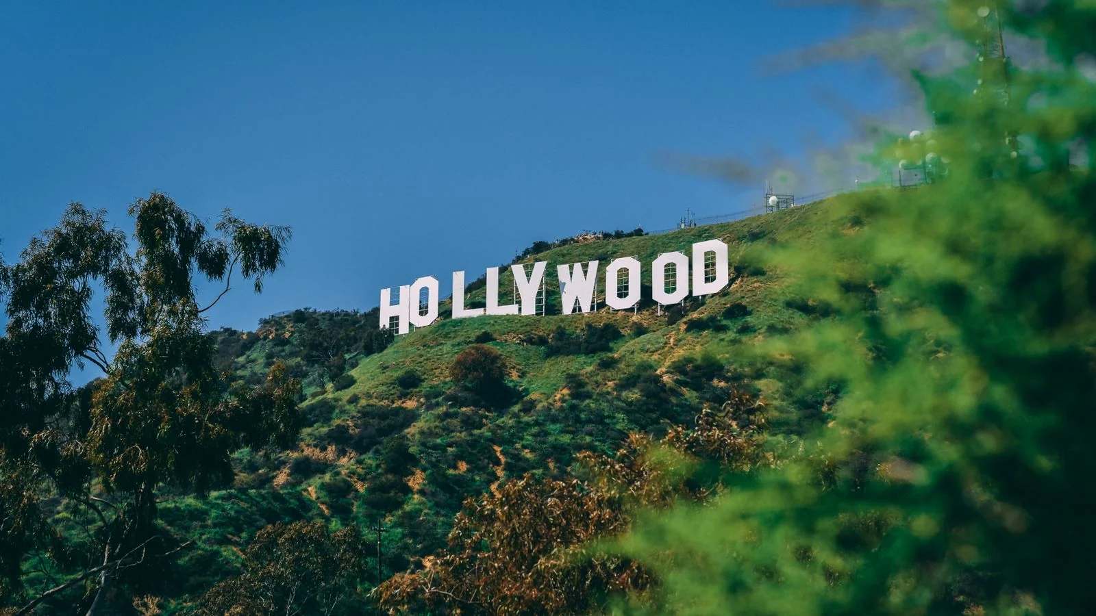 The Hollywood sign on a sunny day, the industry heart of Variety's film and TV newsroom
