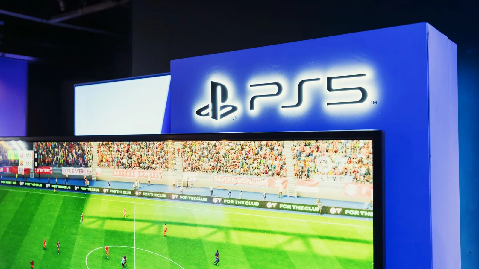 Live soccer match on a screen, the kind of game footage ESPN's coverage is built around