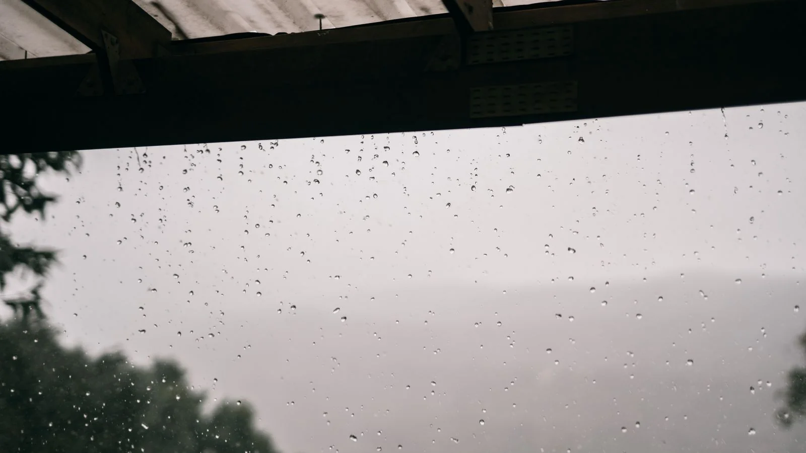 Raindrops beading and running along a roof edge, the seasonal danger a gutter expert explains best.