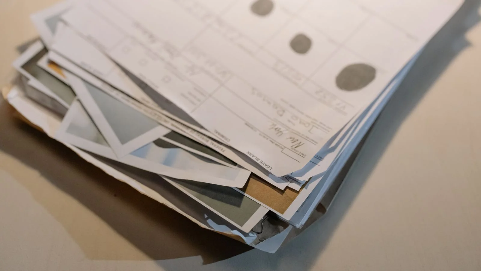 A stack of papers and documents on a desk, the manuscript pipeline MIT SMR ran for decades