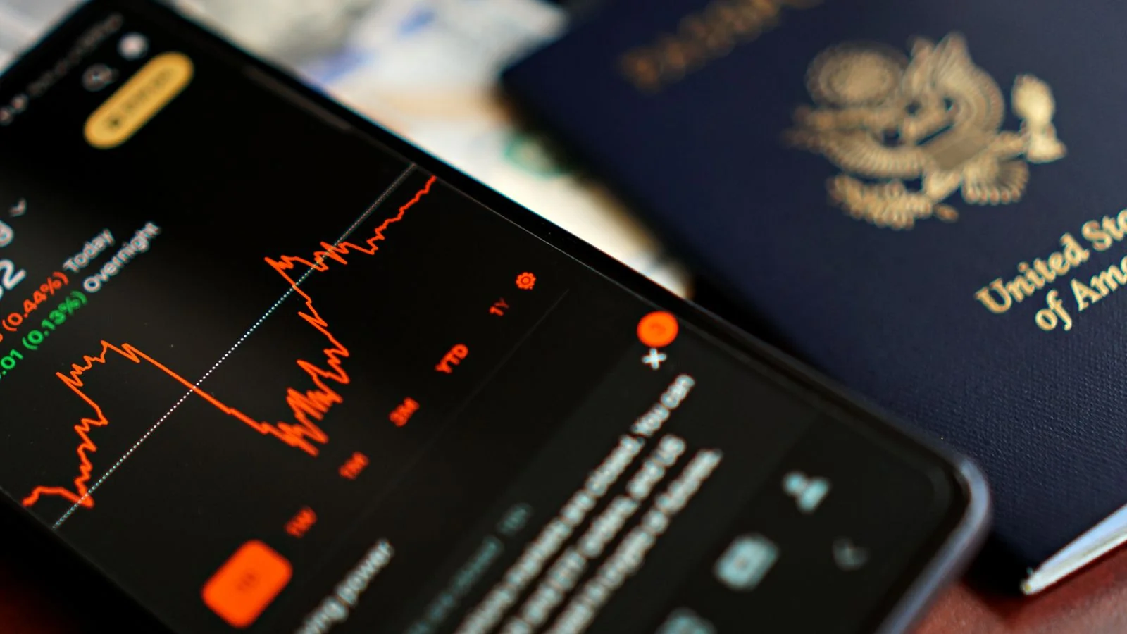 A smartphone displaying live stock data, standing in for the real-time signals Grok folds into its answers