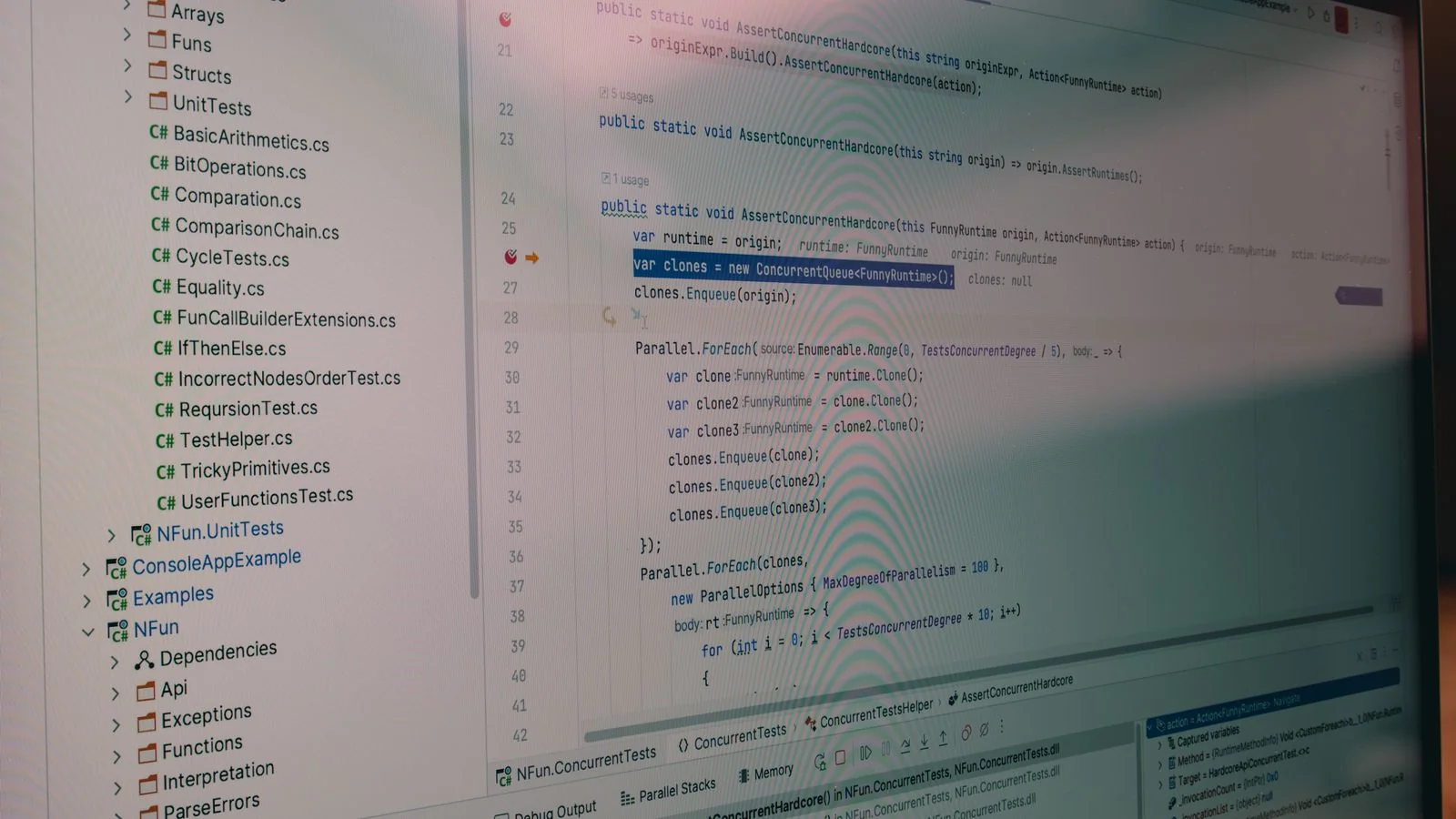 Code and file structure on a screen, the structured, well-understood content that helps Google recognize your entity clearly