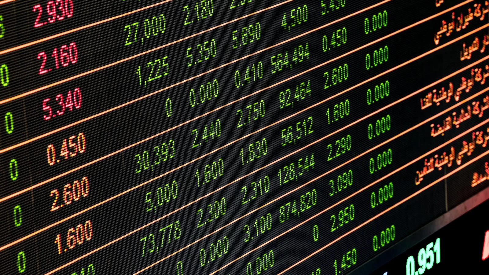 A stock-market screen mid-trading-day with green and red tickers, the kind of background where Tuesday's PR drops compete for journalist attention
