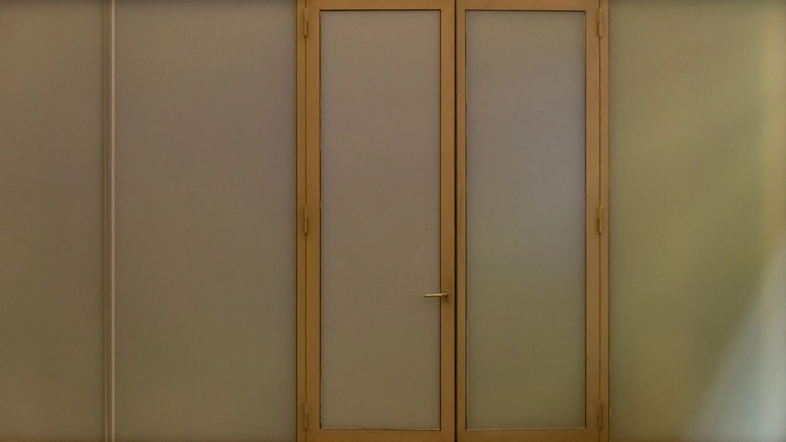 Beige door with frosted glass panels, one of several ways into CIO's pages