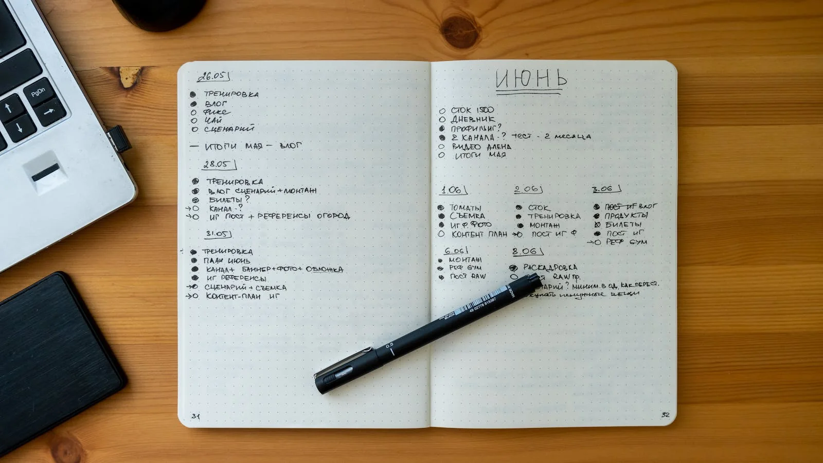 An open notebook with handwritten notes on a desk, the per-item assessment that lifts a list above filler.
