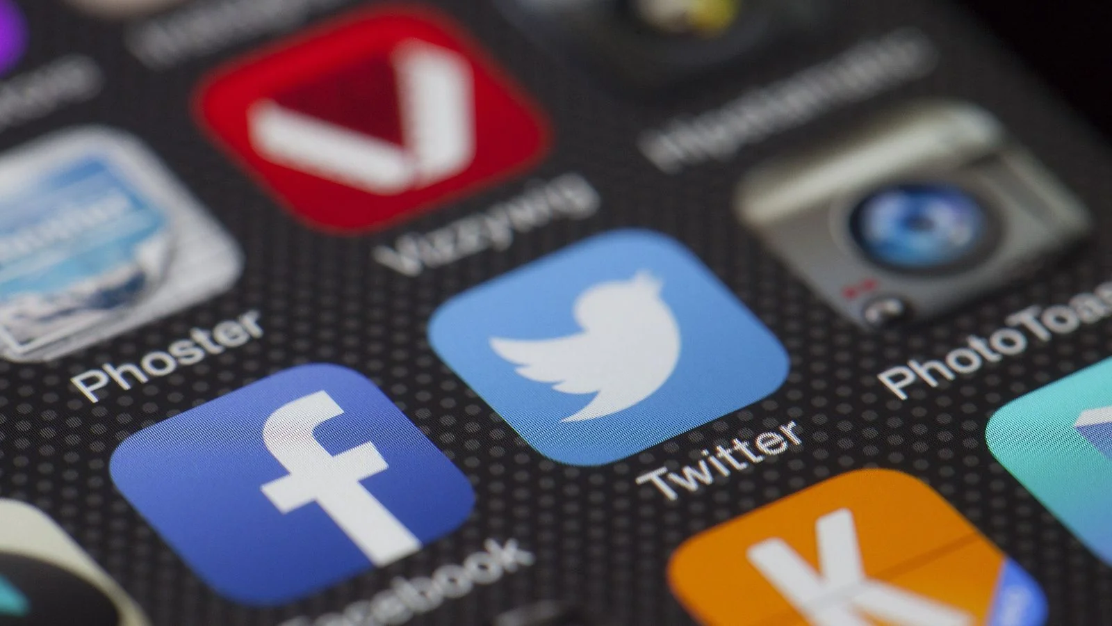 Popular social media apps on a phone screen, each one a different default context for the same message