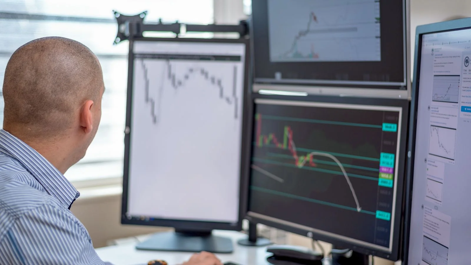 Multiple monitors of live data, the monitoring core both platforms grew from