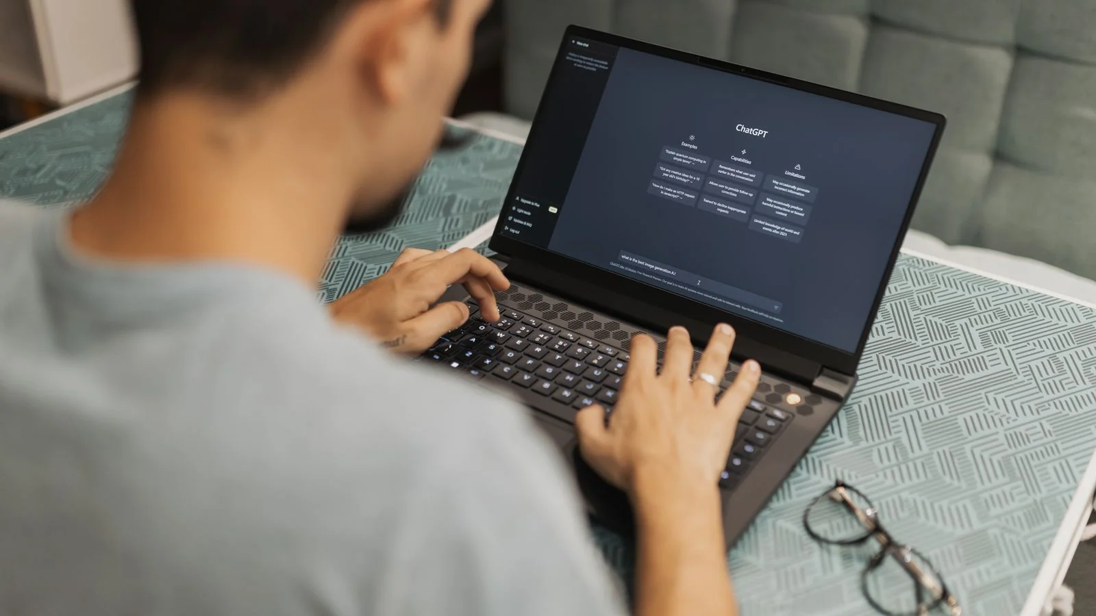 A person using an AI chat app on a phone, the prominent source link that turns a citation into a click