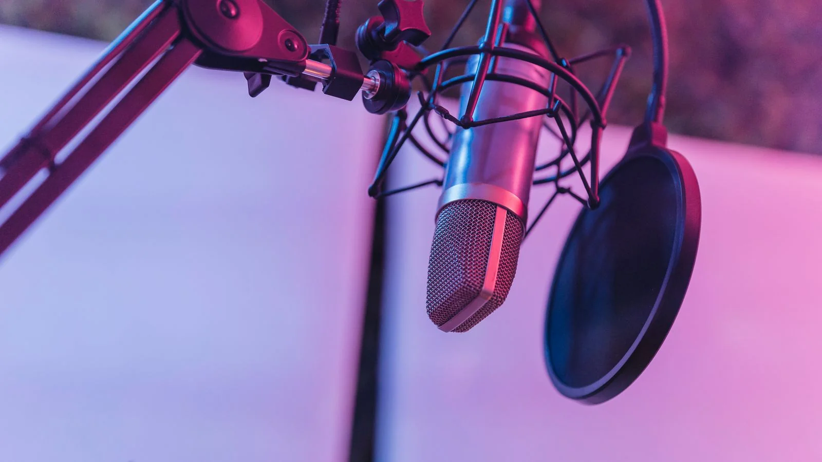Close-up of a studio microphone, the tool the loudest voices in real estate investing use to sell the idea rather than the buildings.