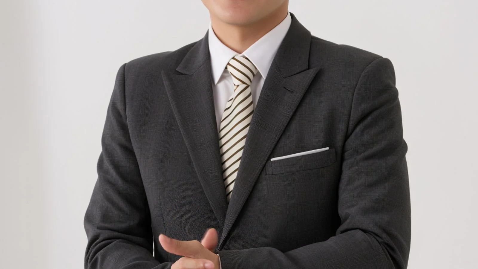 A smiling professional in a suit, someone who has chosen a clear position in their market