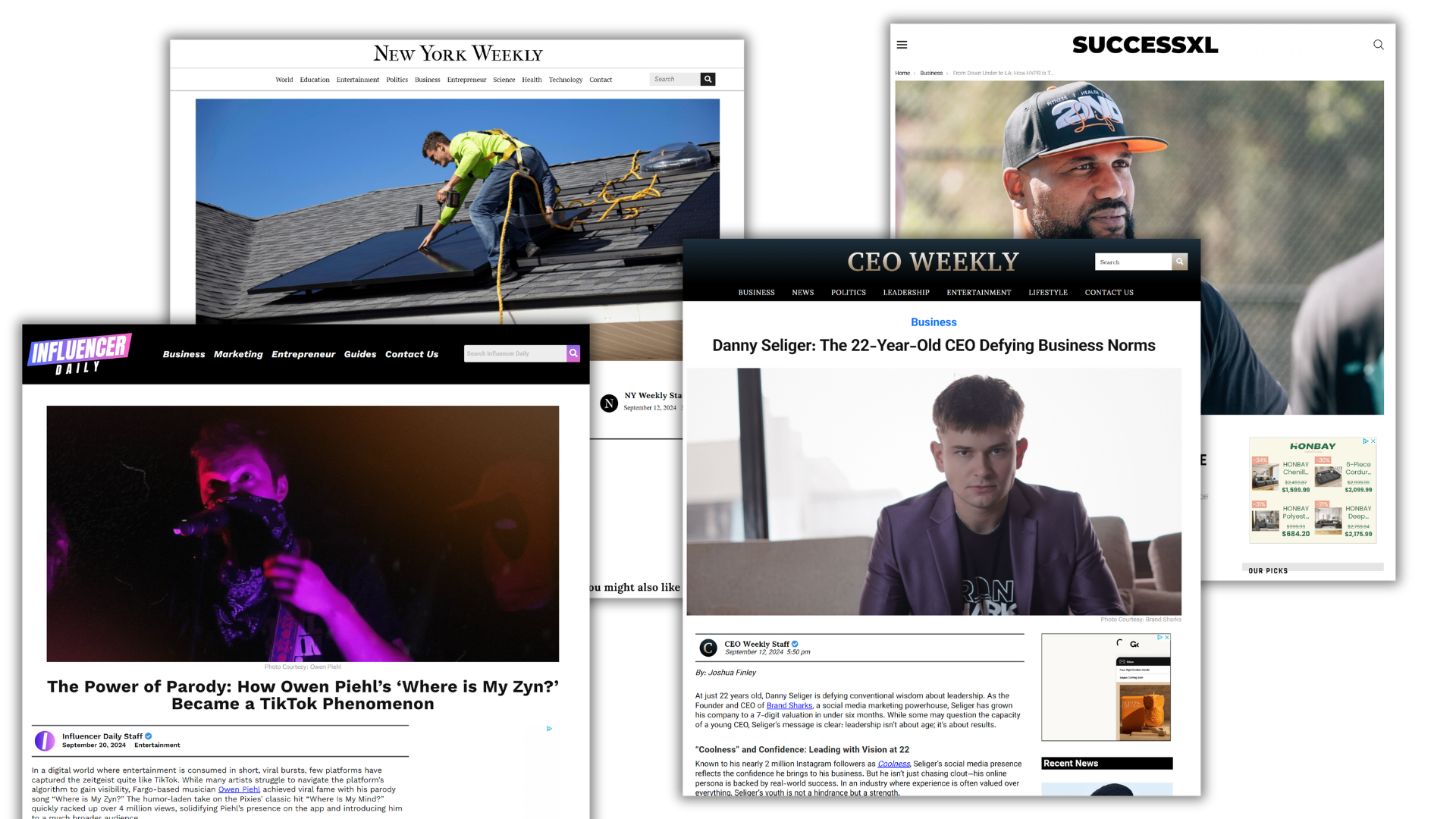 News articles published for clients